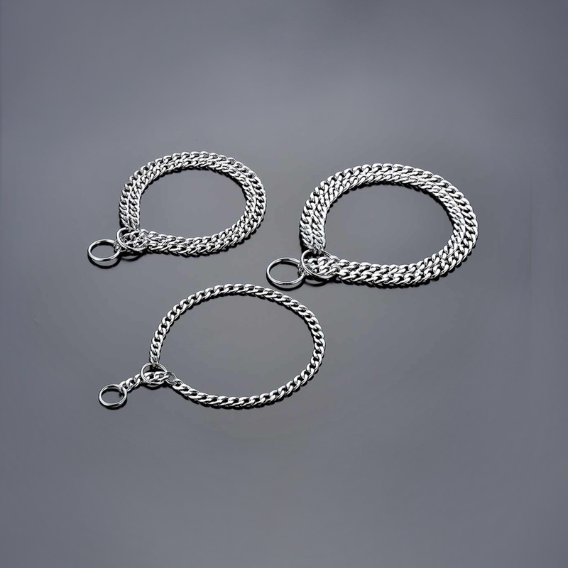 SL202 Collar de cadena de estrangulamiento simple/doble plano